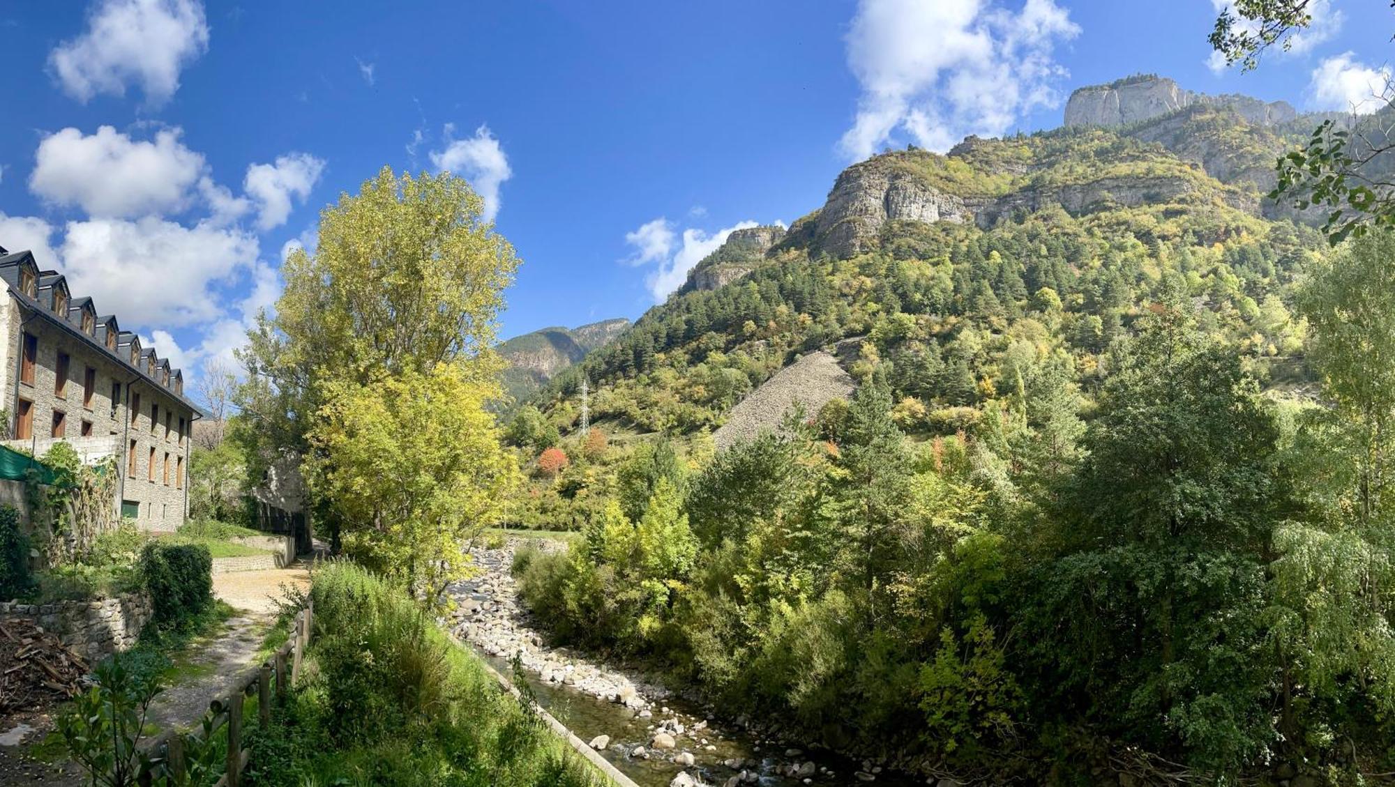 Calmfranc Atico Abuhardillado Con Vistas Al Rio Y La Montana Avistamiento De Ciervos En Canfranc Pueblo Экстерьер фото